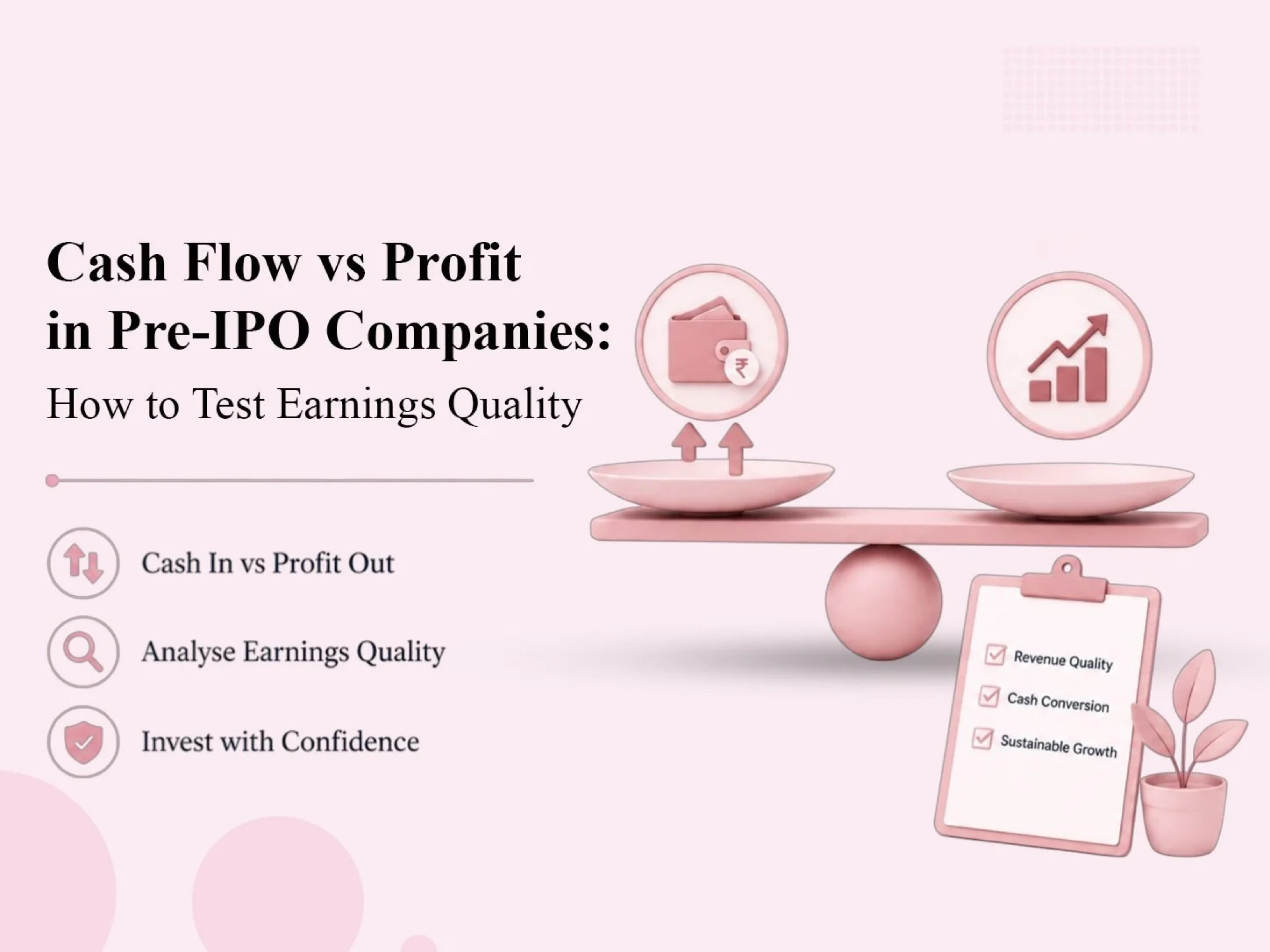 Cash Flow vs Profit in Pre-IPO Companies: How to Test Earnings Quality